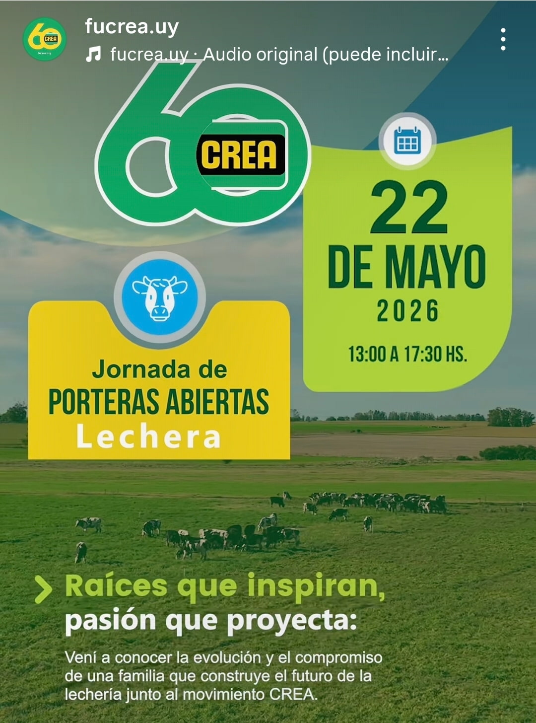 Jornada de Porteras Abiertas Lechera 60 años FUCREA