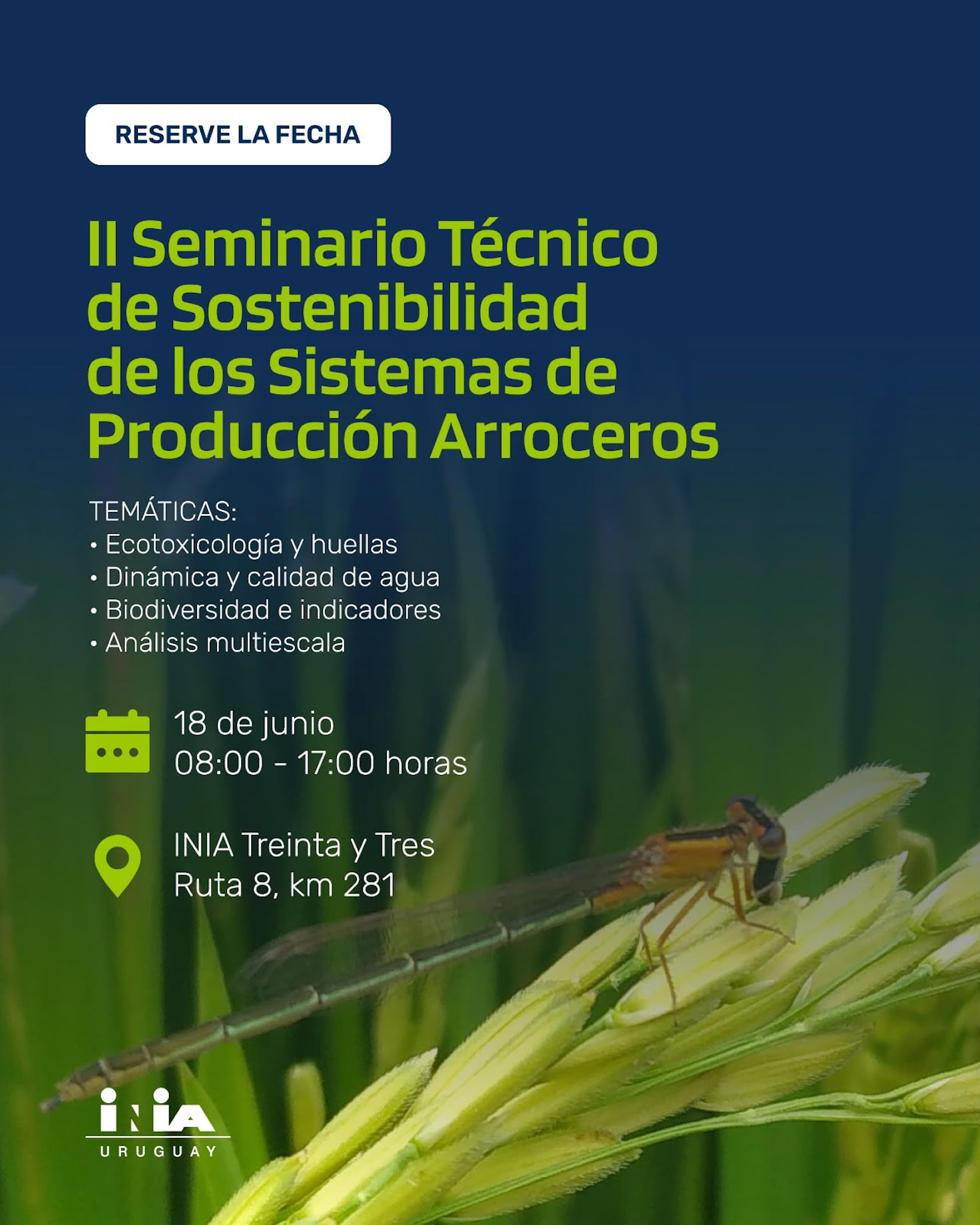 II Seminario Técnico de Sostenibilidad de los Sistemas de Producción Arroceros