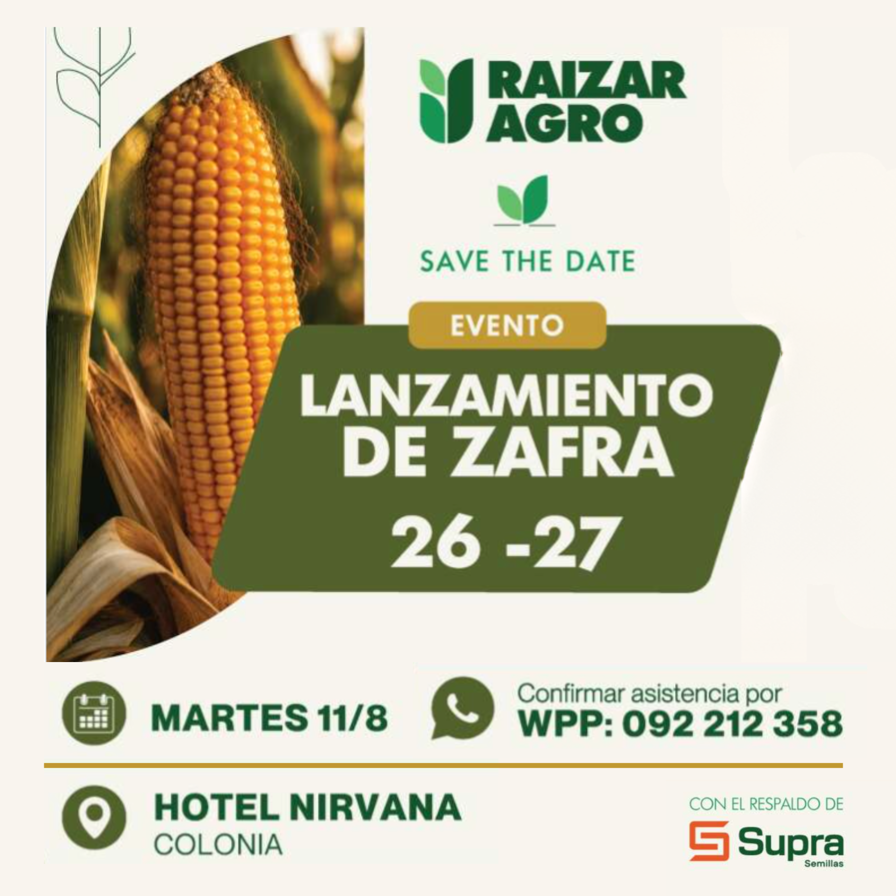 Lanzamiento de zafra 26-26